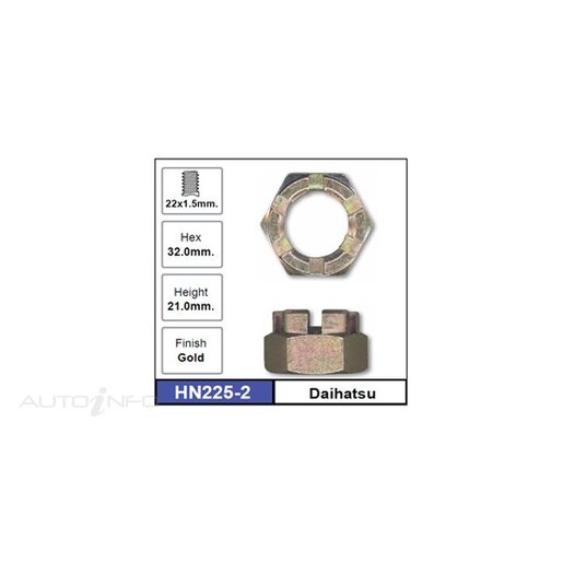 Nice Products Wheel Bearing Hub Nut - HN225-2