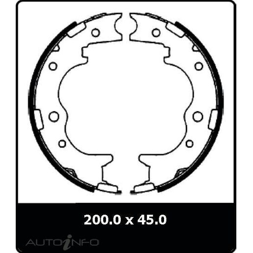 Protex Parking Brake Shoe - N3156