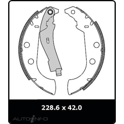 Protex Brake Shoes - Rear - N3033