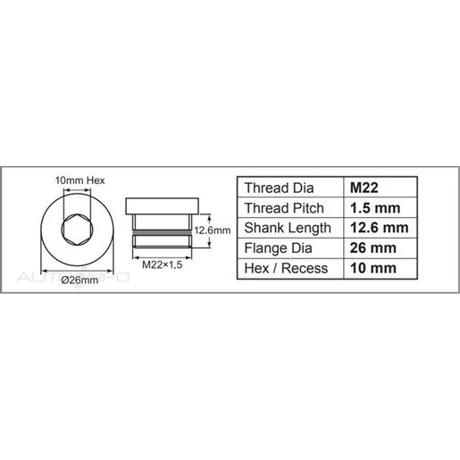 SmartO Oil Sump Plug & Gasket/Washer/Seal - S18PB1PB5