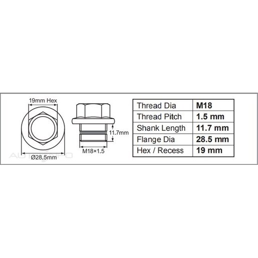 SmartO Oil Sump Plug & Gasket/Washer/Seal - R23PB1PB5