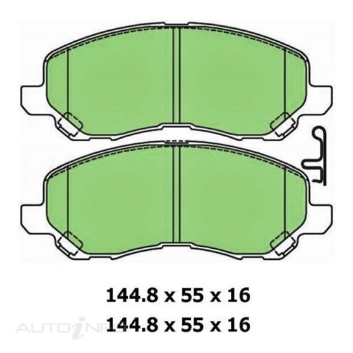 Bendix Front Brake Pads - DB2235-GCT