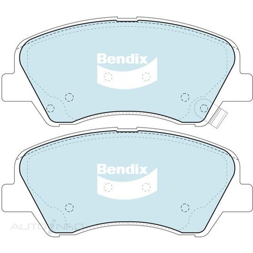 Bendix Ceramic Front Brake Pads - DB2272-GCT