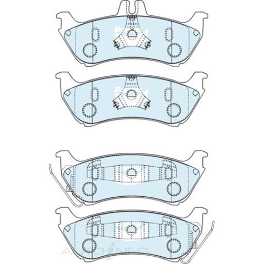 Bendix EURO+ Rear Brake Pads - DB1430-EURO+