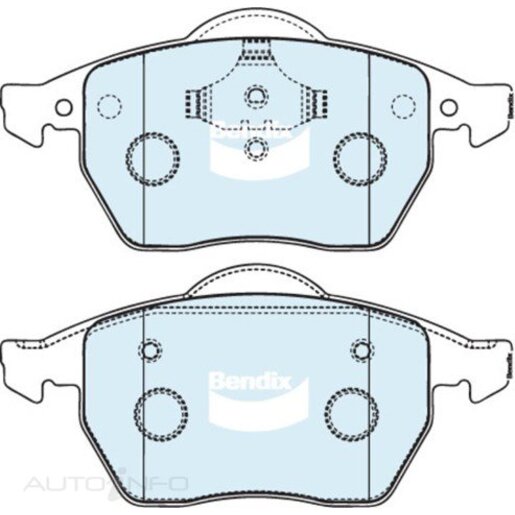 Bendix Front Brake Pads - DB1492-EURO+