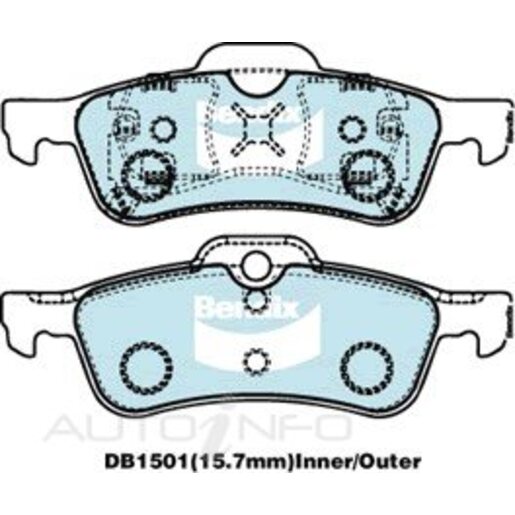 Bendix EURO+ Rear Brake Pads - DB1501-EURO+