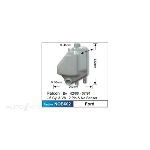 Nice Products Coolant Expansion/Recovery Tank - NOB602