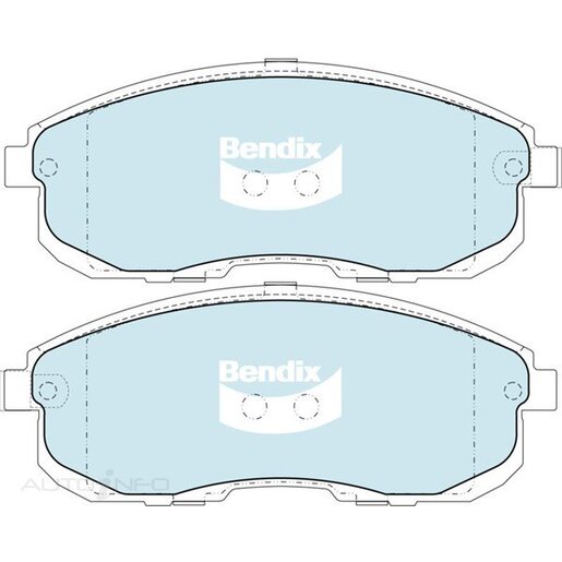 Bendix Ceramic Front Brake Pads - DB2287-GCT