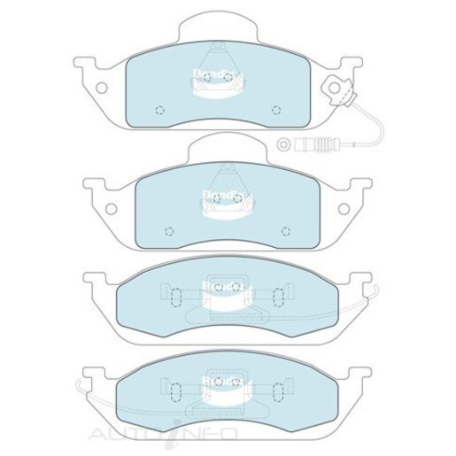 Bendix EURO+ Front Brake Pads - DB1406-EURO+