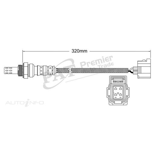 PAT Premium Oxygen/Lambda Sensor Post Catalytic Converter - EGO-450