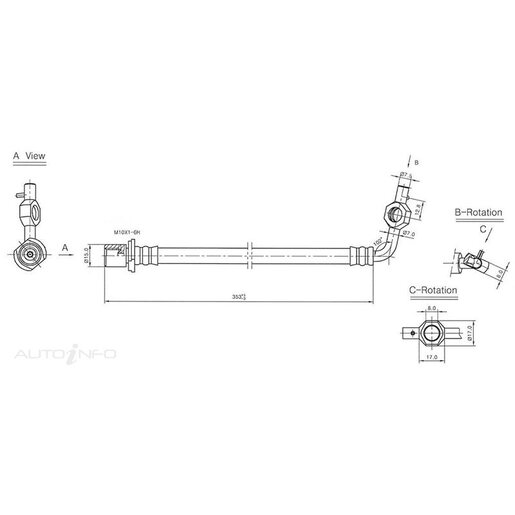 Protex Hydraulic Hose - Front - H3269