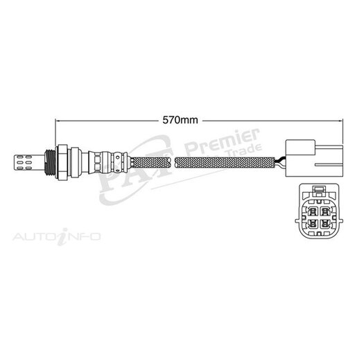 PAT Premium Oxygen/Lambda Sensor Post Catalytic Converter - EGO-598