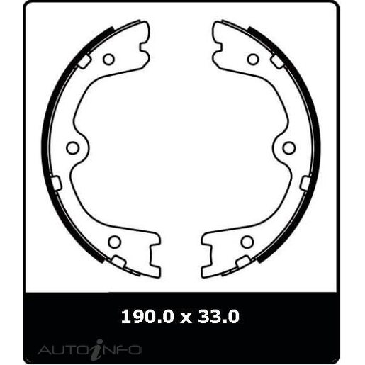 Protex Parking Brake Shoe - N3259