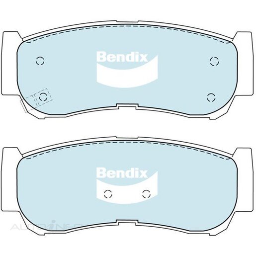 Bendix 4WD Rear Brake Pads - DB2035-4WD