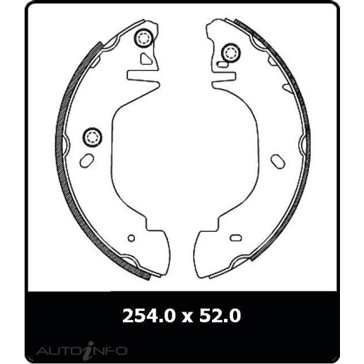 Protex Brake Shoes - Rear - N3151