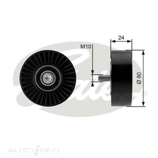 Gates Drive Belt Idler Pulley - 36364