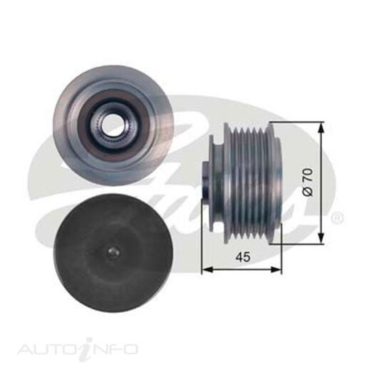 Gates Alternator Overrunning/Clutch Pulley - OAP7128