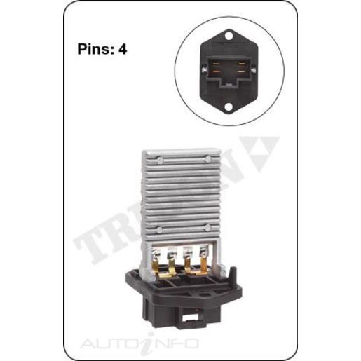 Tridon Heater Fan Resistor - TFR002