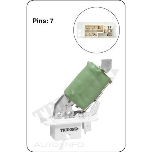 Tridon Heater Fan Resistor - TFR104