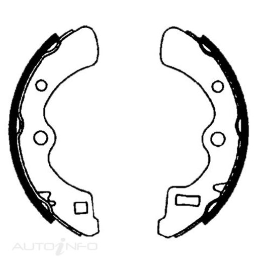 Bendix Rear Brake Shoes - BS1393