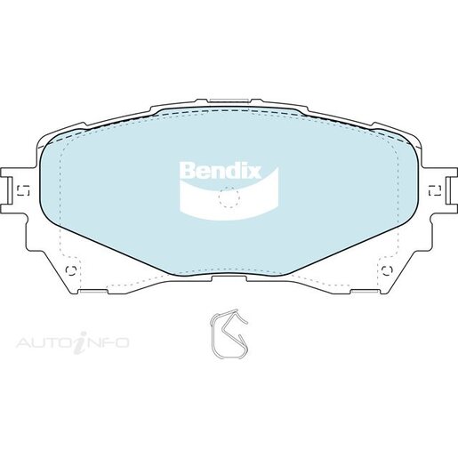 Bendix Ceramic Front Brake Pads - DB2293-GCT