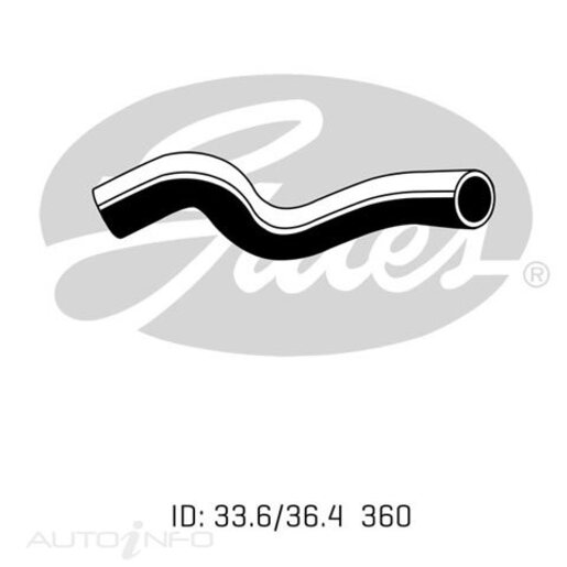 Gates Lower Radiator Hose - 05-2253