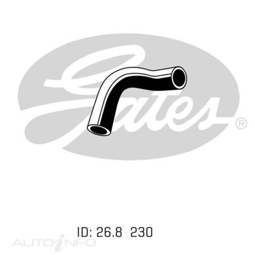 Gates Upper Radiator Hose - 05-2216