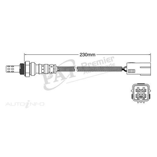 PAT Premium Oxygen/Lambda Sensor Post Catalytic Converter - EGO-706