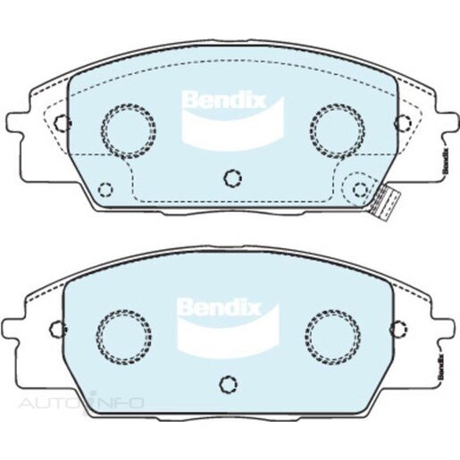 Bendix Front Brake Pads - DB1452-GCT