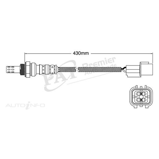 PAT Premium Oxygen/Lambda Sensor Post Catalytic Converter - EGO-298