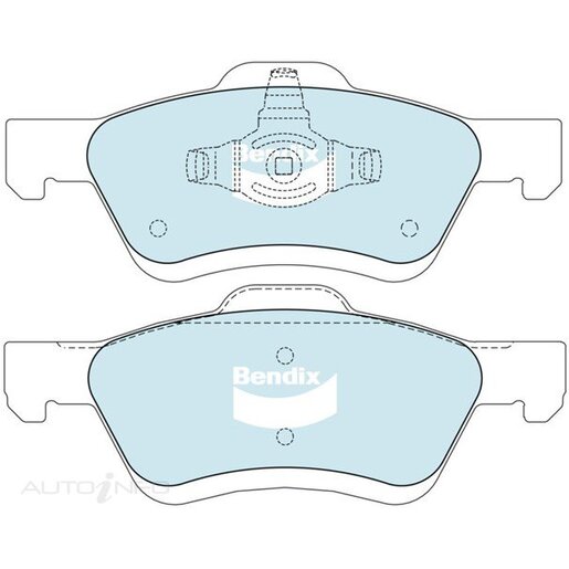 Bendix Front Brake Pads - DB1821-4WD