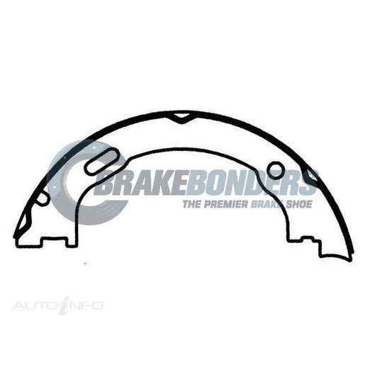 Brake Bonders Parking Brake Shoe - N1900