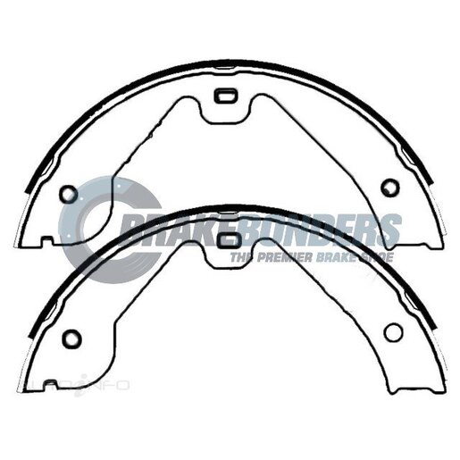 Brake Bonders Parking Brake Shoe - N1978