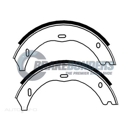 Brake Bonders Parking Brake Shoe - N1939