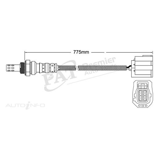 PAT Premium Oxygen/Lambda Sensor Post Catalytic Converter - EGO-417