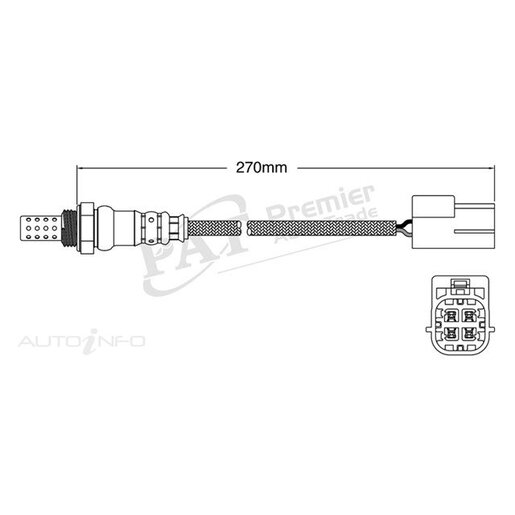 PAT Premium Oxygen/Lambda Sensor Post Catalytic Converter - EGO-641