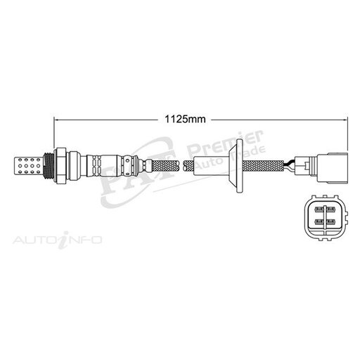 PAT Premium Oxygen/Lambda Sensor Post Catalytic Converter - EGO-126