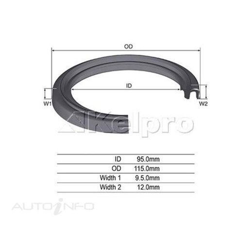 Kelpro Crankshaft Rear Seal (Rear Main Seal) - 97821G