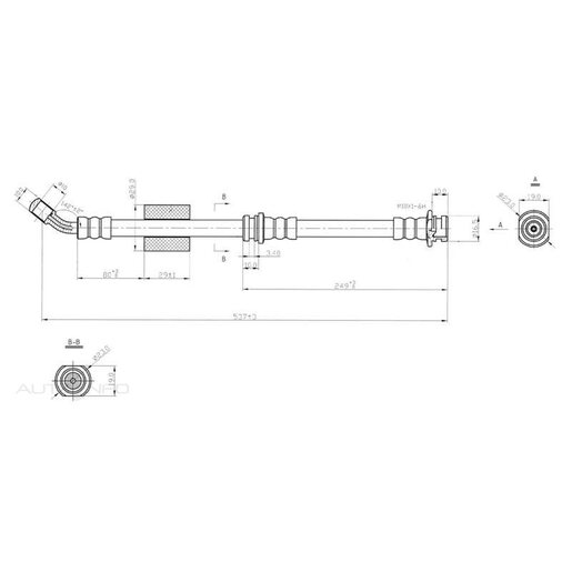 Protex Hydraulic Hose - Front - H1797