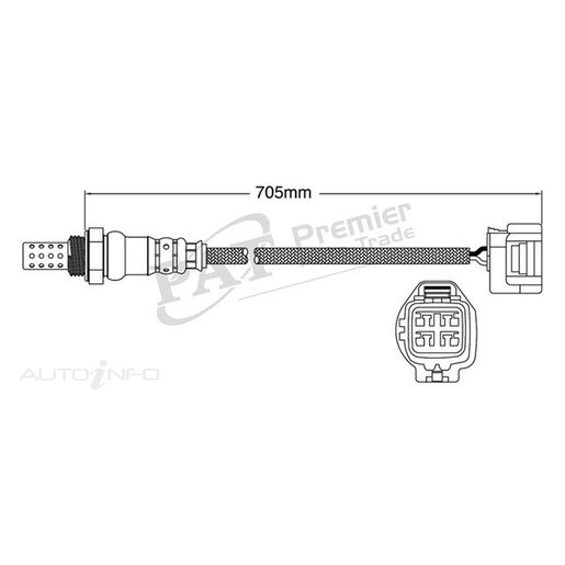 PAT Premium Oxygen/Lambda Sensor Post Catalytic Converter - EGO-708