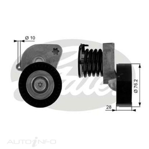 Gates Drive Belt Tensioner Assembly - 38346