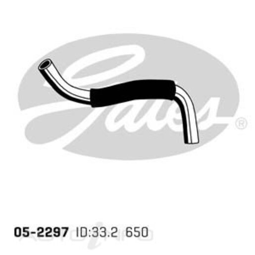 Gates Lower Radiator Hose - 05-2297