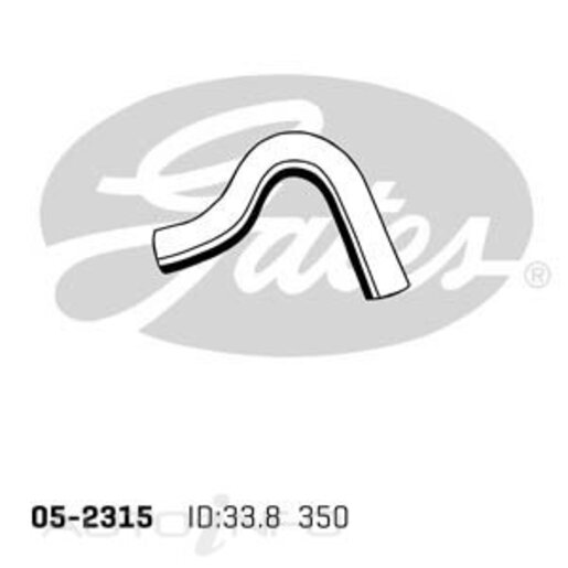 Gates Upper Radiator Hose - 05-2315