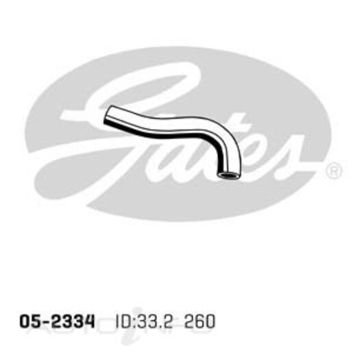 Gates Upper Radiator Hose - 05-2334