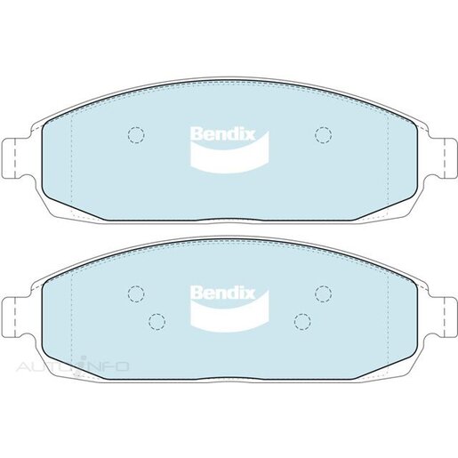 Bendix Front Brake Pads - DB2333-4WD