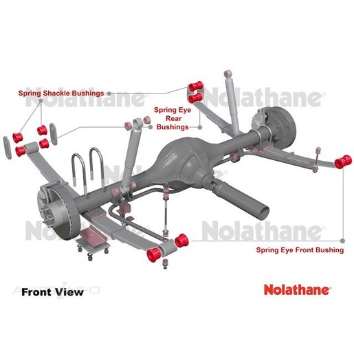 Nolathane Rear Leaf Spring Bush Kit - NEK11