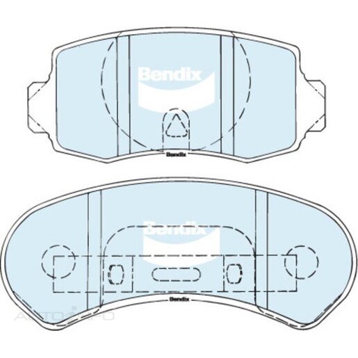 Bendix Rear Brake Pads - DB1078-ULT