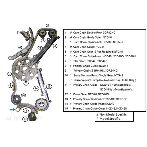 Nason Timing Chain Kit - NTKG20-OET