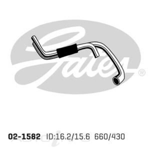 Gates Heater Hose - 02-1582