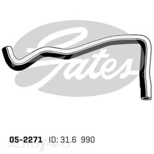 Gates Upper Radiator Hose - 05-2271